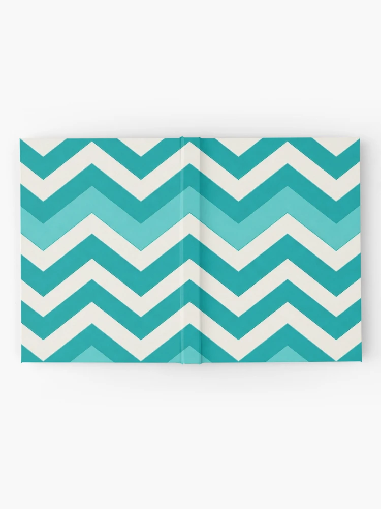 Thumbnail 2 of 3, Journal, Blue and White Chevron Pattern designed and sold by Rui Fernandes.