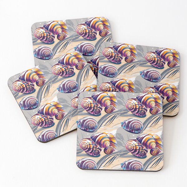 Item preview, Vibrant Snail Shell Spiral Patterns designed and sold by ArtDzignsZA.