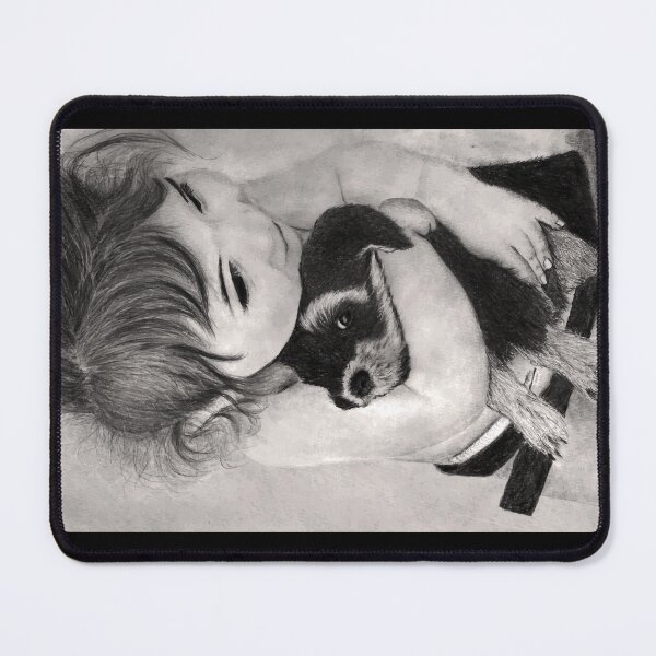Item preview, Girl and dog, hug of Innocence. designed and sold by RonnyMilleo.