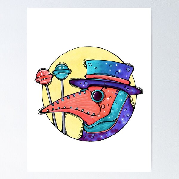 Item preview, Plague Doctor With A Sweet Tooth designed and sold by Rotten Banana Studio.