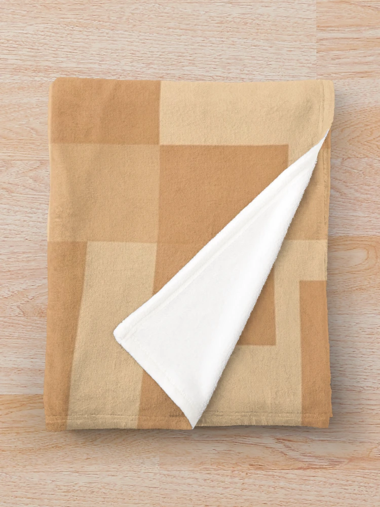 Thumbnail 3 of 6, Throw Blanket, Geometric Beige Pattern designed and sold by Rui Fernandes.
