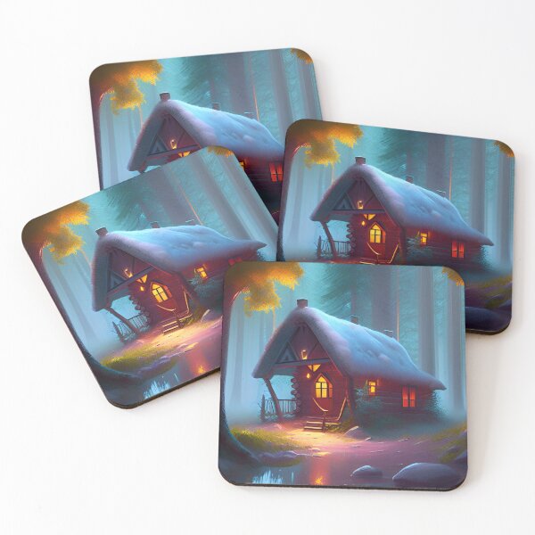 Item preview, A Cabin in the Forest designed and sold by MARIALOSA P.