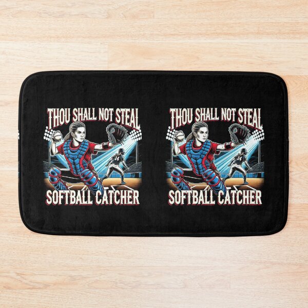 Item preview, Thou Shall Not Steal Softball Catcher designed and sold by TrendsLook.