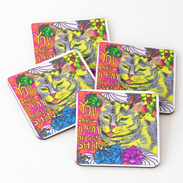 Item preview, Confident Cat – Positive Affirmation Art Print designed and sold by swirlyploom.