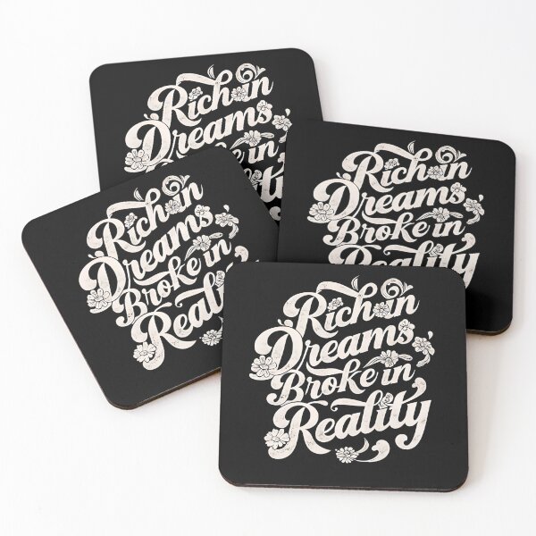 Item preview, Rich in Dreams, Broke in Reality – vintage typography designed and sold by nbg2012.