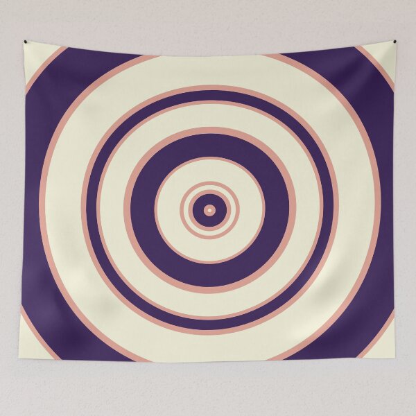 Item preview, Purple, Pale Pink and Creme Colored Concentric Circles designed and sold by KaSaPo.