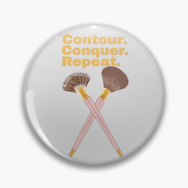 Item preview, Contour. Conquer. Repeat. | Bold Makeup Artist T-Shirt for Beauty Lovers designed and sold by TeesByOquad.