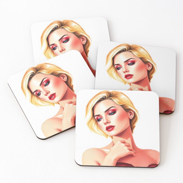 Item preview, f A Beautiful 40s Art Deco Style portrat of a blonde pretty starlet girl designed and sold by Vintage Designs +.