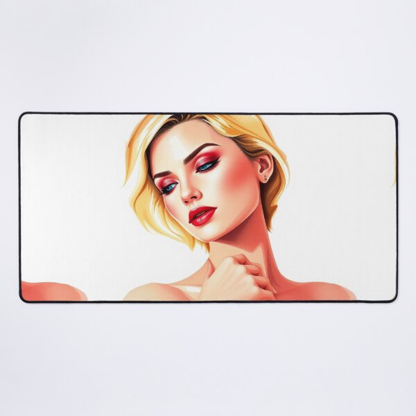 Item preview, f A Beautiful 40s Art Deco Style portrat of a blonde pretty starlet girl designed and sold by Vintage Designs +.