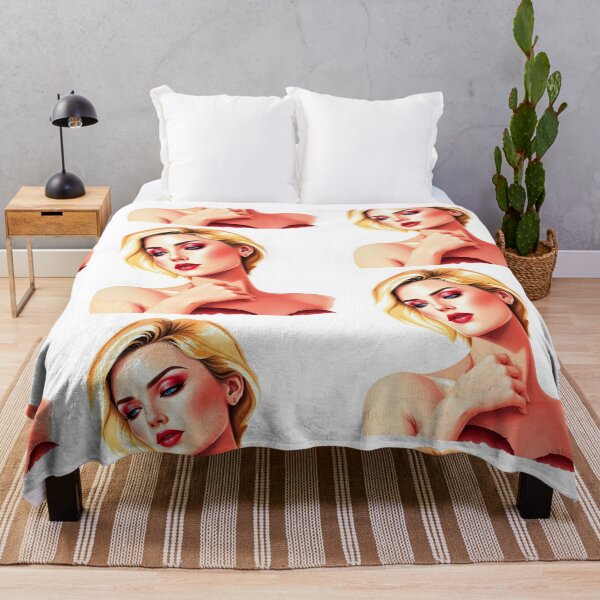 Item preview, f A Beautiful 40s Art Deco Style portrat of a blonde pretty starlet girl designed and sold by Vintage Designs +.