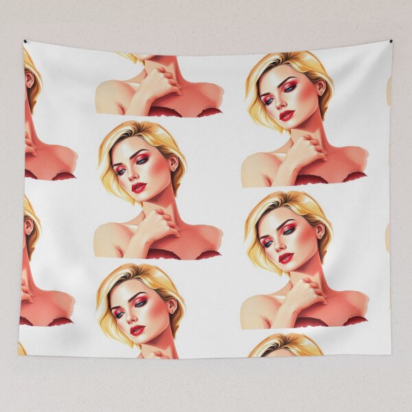Item preview, f A Beautiful 40s Art Deco Style portrat of a blonde pretty starlet girl designed and sold by Vintage Designs +.