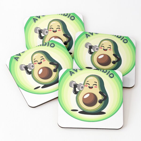 Item preview, Funny Avocado Workout Avo-Cardio Food Pun in Punny Pantry designed and sold by InkMarks.