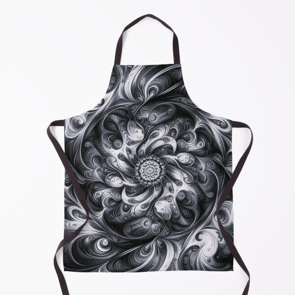 Item preview, black white fraktal geometric decorative abstract desighn designed and sold by Dogandesighn.