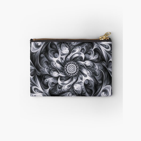 Item preview, black white fraktal geometric decorative abstract desighn designed and sold by Dogandesighn.