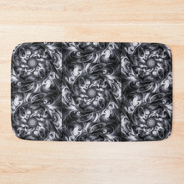 Item preview, black white fraktal geometric decorative abstract desighn designed and sold by Dogandesighn.
