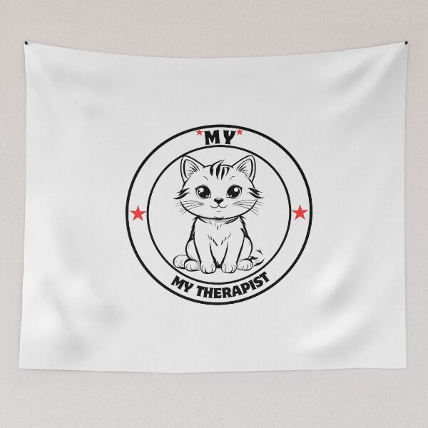 Item preview, My Cat Is My Therapist: How Cats Provide Emotional Support designed and sold by VibeVault12.