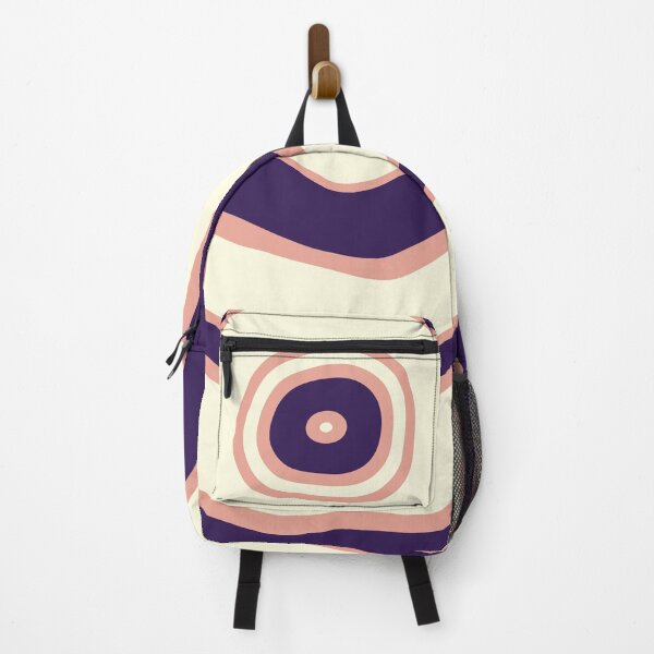 Item preview, Purple, Pale Pink and Creme Colored Wavy Concentric Circles designed and sold by KaSaPo.