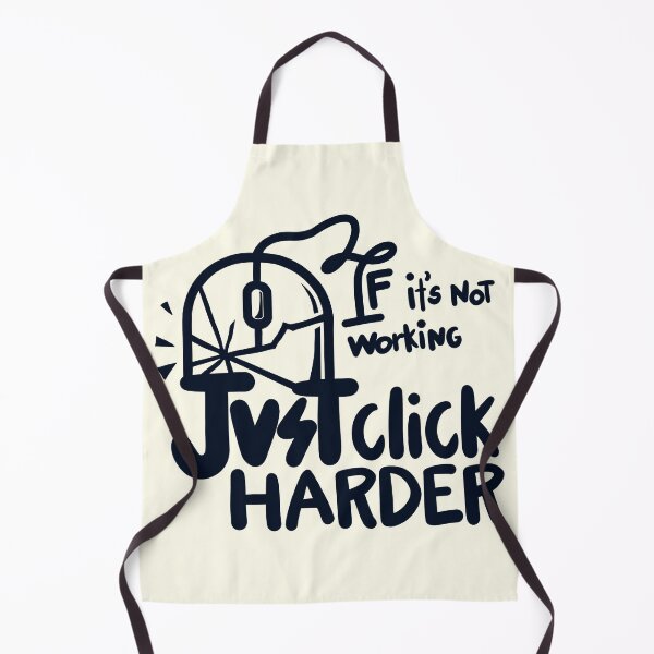 Item preview, Just Click Harder - Funny Techie Sarcasm designed and sold by Gawii.