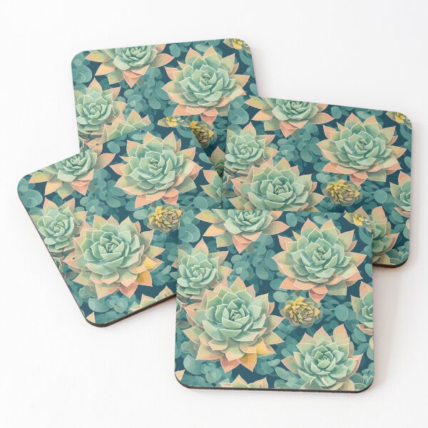 Item preview, Beautiful Succulent Plant Pattern designed and sold by Canvas-Whispers.