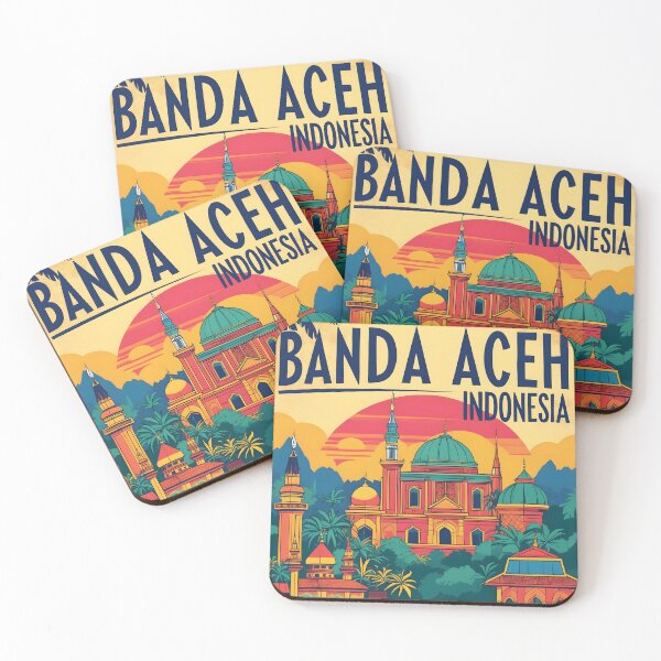 Item preview, Banda Aceh Indonesia Vintage Travel Tourism designed and sold by TravelersGems.