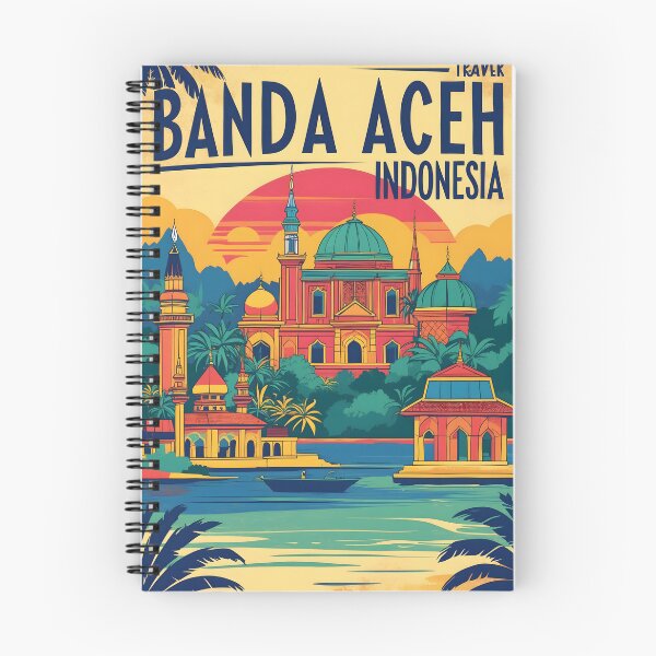 Item preview, Banda Aceh Indonesia Vintage Travel Tourism designed and sold by TravelersGems.