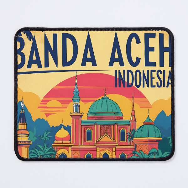Item preview, Banda Aceh Indonesia Vintage Travel Tourism designed and sold by TravelersGems.