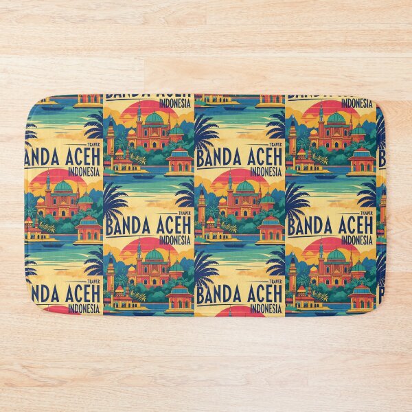 Item preview, Banda Aceh Indonesia Vintage Travel Tourism designed and sold by TravelersGems.