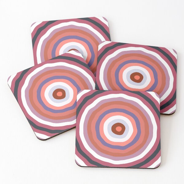 Item preview, Concentric Wavy Circles in Brown, White and Blue designed and sold by KaSaPo.