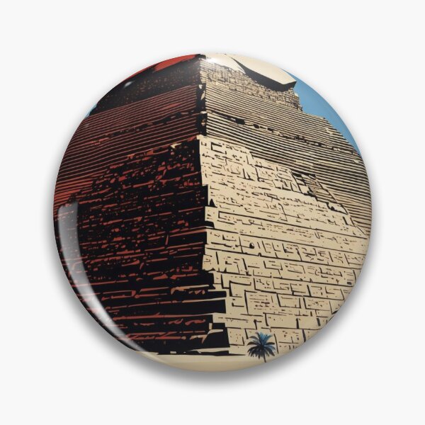 Item preview, Great Pyramid of Cheops Egypt Vintage Travel Tourism designed and sold by TravelersGems.
