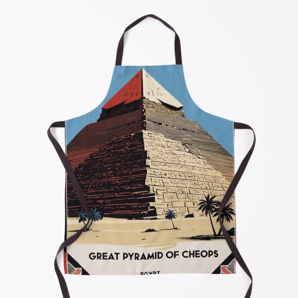 Item preview, Great Pyramid of Cheops Egypt Vintage Travel Tourism designed and sold by TravelersGems.