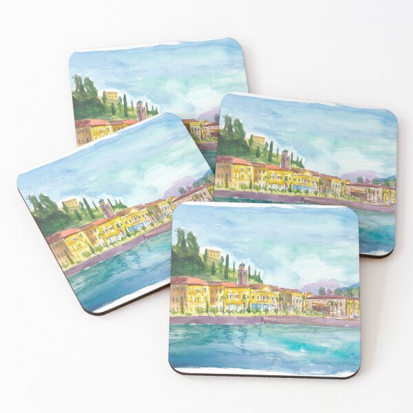 Item preview, Sunlit Bellagio Charm Reflected on Lake Como designed and sold by artshop77.