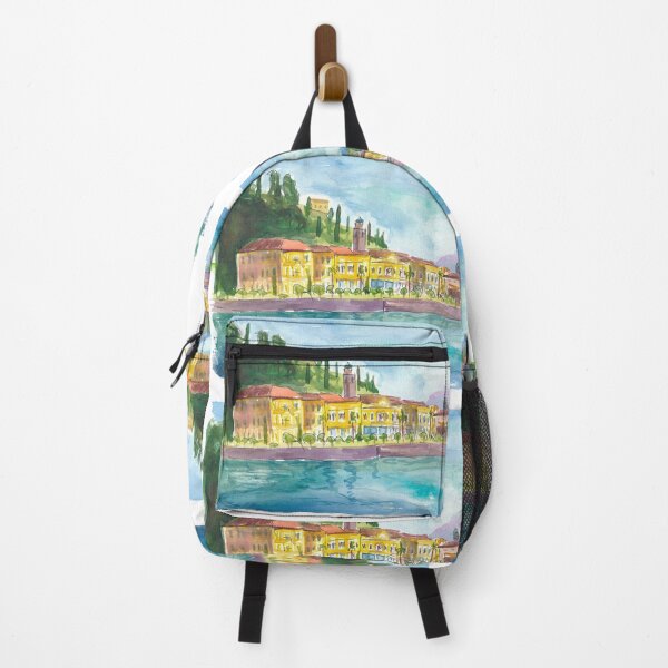 Item preview, Sunlit Bellagio Charm Reflected on Lake Como designed and sold by artshop77.