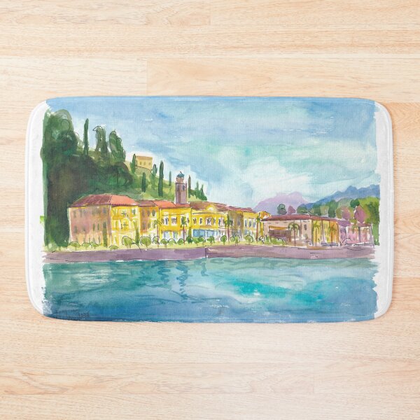 Item preview, Sunlit Bellagio Charm Reflected on Lake Como designed and sold by artshop77.