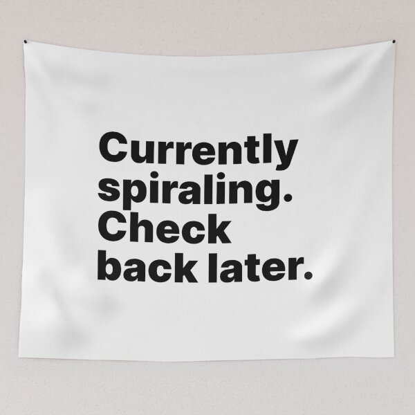 Item preview, Currently spiraling. Check back later | Black text designed and sold by ThingsOnTees.