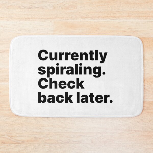 Item preview, Currently spiraling. Check back later | Black text designed and sold by ThingsOnTees.