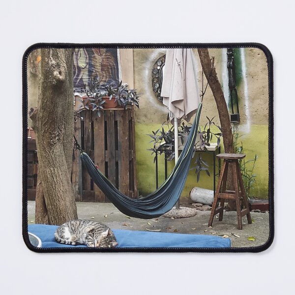 Item preview, Urban Zen Garden with a Sleeping Cat designed and sold by branaghbel.