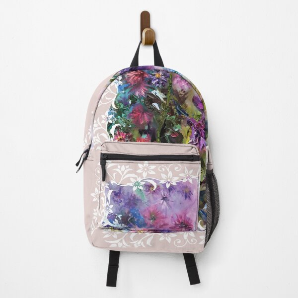 Item preview, Oil Painting of Pink and Purple Fall Flowers Bouquet designed and sold by Dariia Zhyrova.