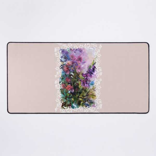 Item preview, Oil Painting of Pink and Purple Fall Flowers Bouquet designed and sold by Dariia Zhyrova.