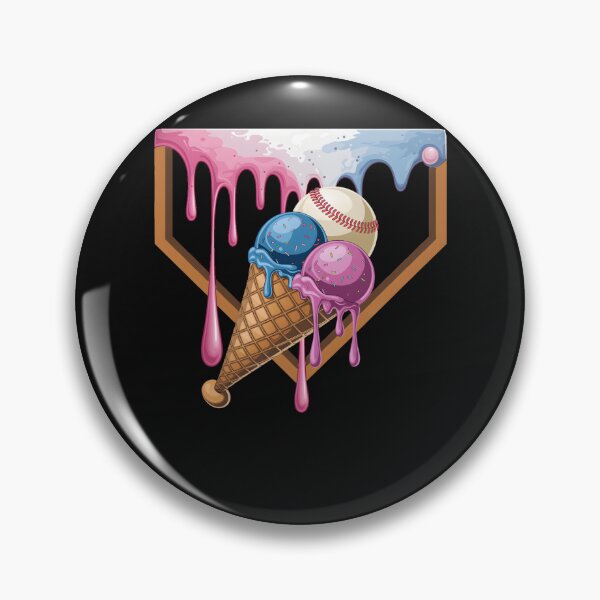 Item preview, Baseball Ice Cream Dripping Baseball Home Plate Drip designed and sold by clothesy7.