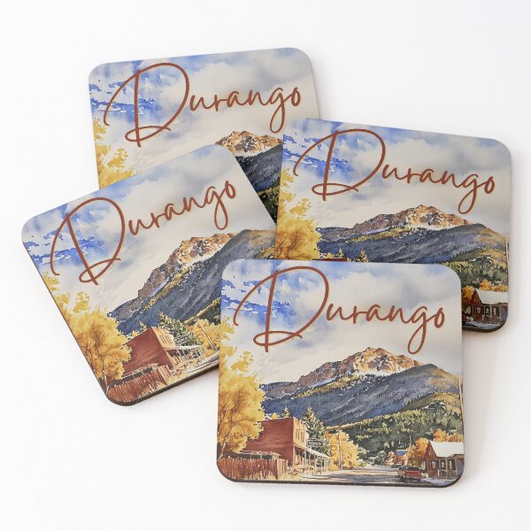 Item preview, Durango Colorado Historic Mountain Town Art designed and sold by TuncGK.