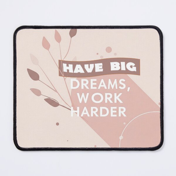 Item preview, Banner poster symbol of achievement with slogan: Have big dreams, work harder designed and sold by JaroDesign2023.