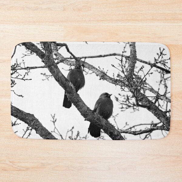 Item preview, Two and a tree. Western jackdaw bw designed and sold by Jouko Lehto Photography.