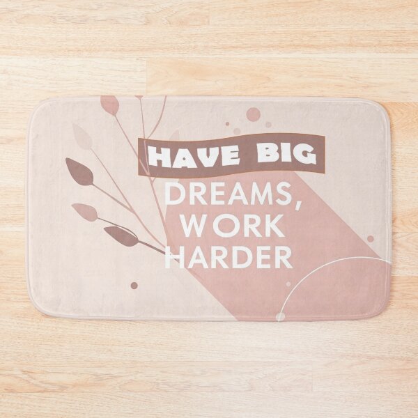 Item preview, Banner poster symbol of achievement with slogan: Have big dreams, work harder designed and sold by JaroDesign2023.