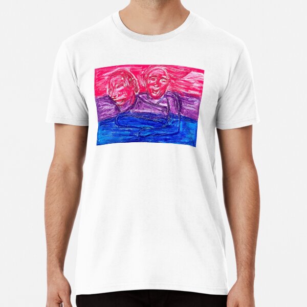 Item preview, Bisexual Flag with Oil Pastels designed and sold by swirlyploom.