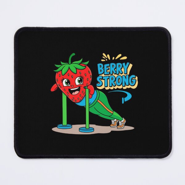 Item preview, Berry Strong - Fitness Strawberry designed and sold by BaisaStudio.
