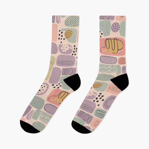 Item preview, Retro Pastel Shapes – Seamless Abstract Pattern with Playful 90s-Inspired Elements designed and sold by designedbyNil.
