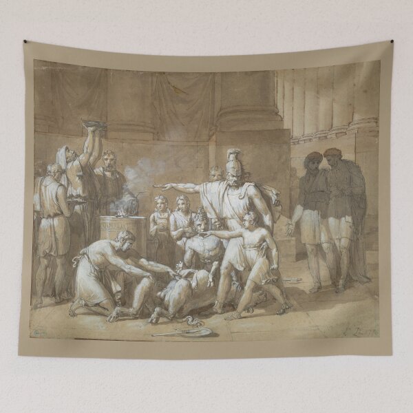 Item preview, Hannibal Swearing Eternal Enmity toward Rome, c. 1808. France, 19th century designed and sold by Vintage Designs +.