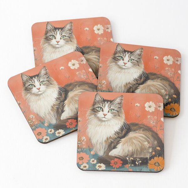 Item preview, Peaceful Feline in Bloom designed and sold by daila70.
