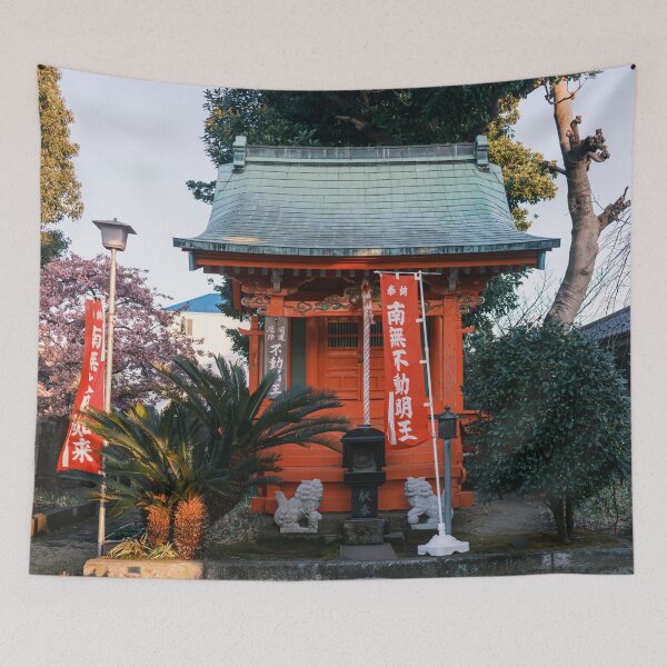 Item preview, Small Vermilion Shrine Housing a statue of a Buddhist Deity designed and sold by Pix4Japan.