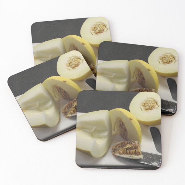 Item preview, Honey dew melon being sliced and seeded designed and sold by Gaynor-dI.